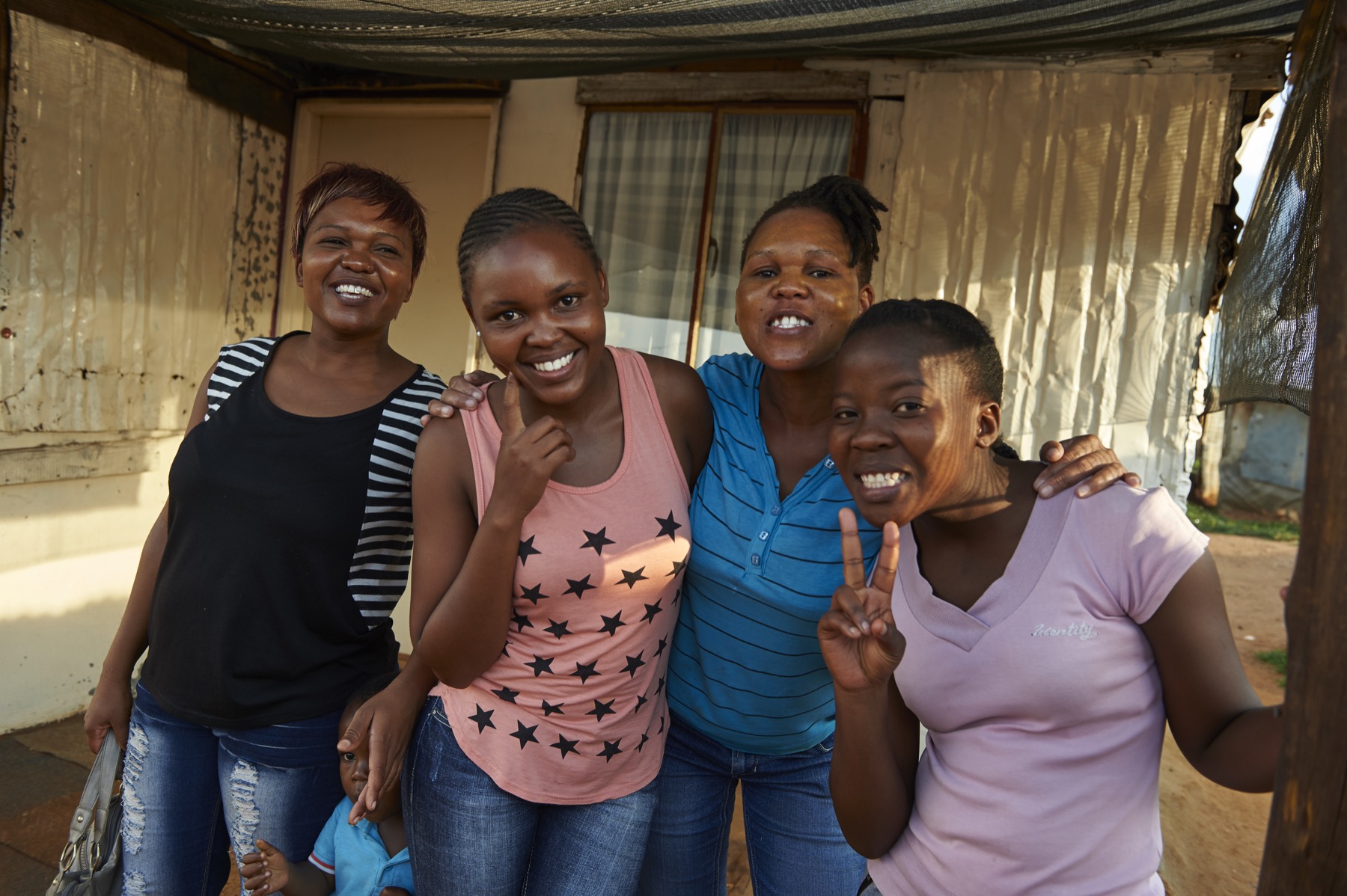Aurum team members working with communities